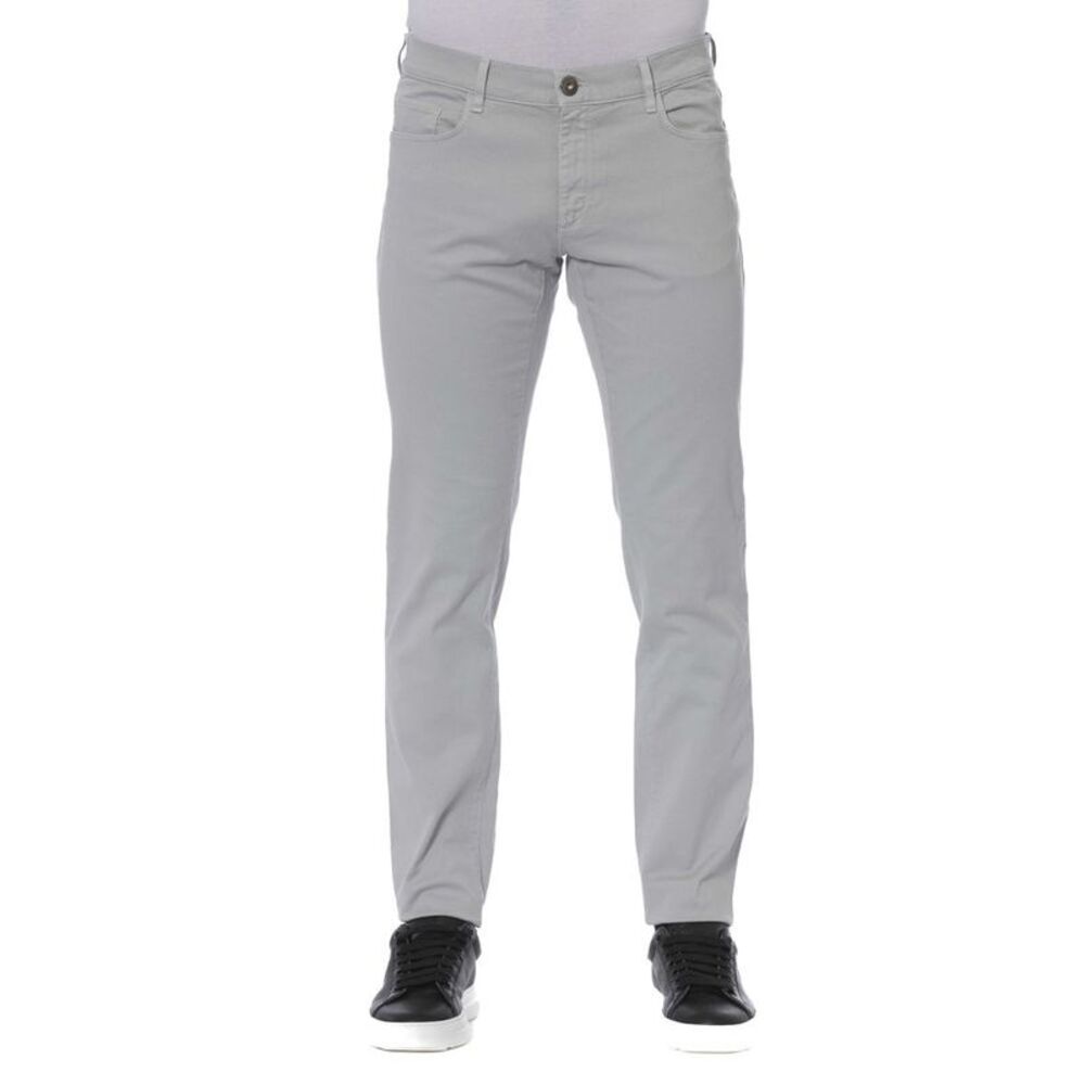Trussardi Jeans Gray Cotton Men Men's Jeans